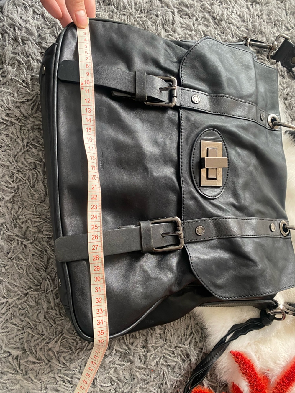 RUDSAK Black Leather satchel bag - Picture 10 of 11